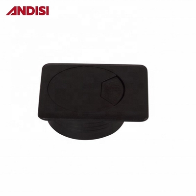 Capa de agujero cuadrado de 50 mm para cableado Componente de piezas de accesorios de muebles de hardware