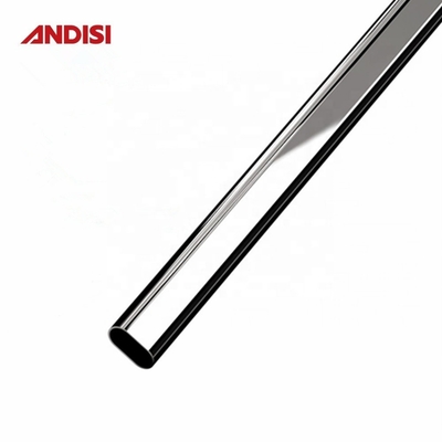 30x15 Rod de armario oval de acero cromado para accesorios de armario y organización de armario