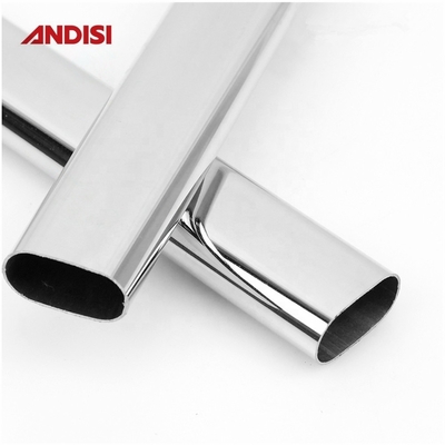 30x15 Rod de armario oval de acero cromado para accesorios de armario y organización de armario