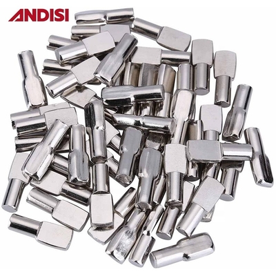 Muebles de hardware 5 mm/7 mm Acero revestido de zinc Estante de soporte de estribillo soporte de 8 mm Longitud Pins