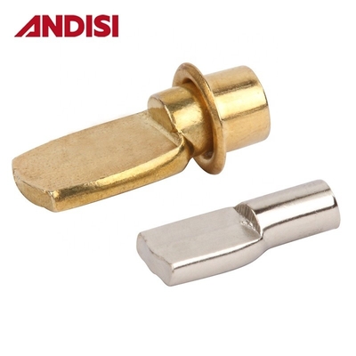 Muebles de hardware 5 mm/7 mm Acero revestido de zinc Estante de soporte de estribillo soporte de 8 mm Longitud Pins