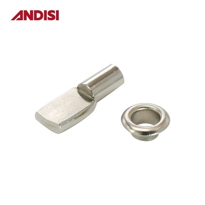 Muebles de hardware 5 mm/7 mm Acero revestido de zinc Estante de soporte de estribillo soporte de 8 mm Longitud Pins