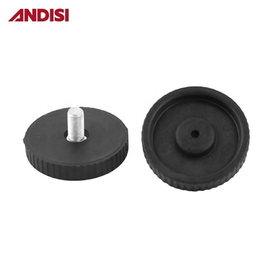 Piernas de muebles de acero y nylon con deslizamiento manual ajustable a la altura y deslizamiento por tornillo