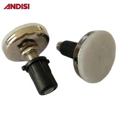 Piernas de muebles de acero y nylon con deslizamiento manual ajustable a la altura y deslizamiento por tornillo