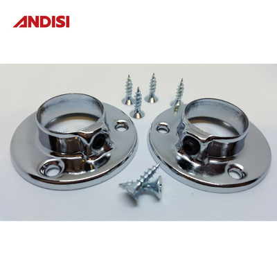 Flanges de soporte de tubos redondos de acero para soportes de soporte de acero para accesorios de armario modernos
