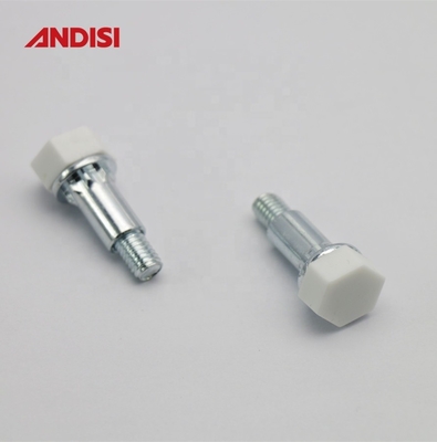 Pierna de deslizamiento de muebles ajustable contra arañazos con acero zincado y diámetro de 8 mm