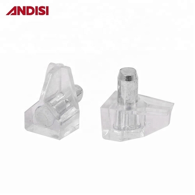 Estante de armario recubierto de níquel soporta clavijas para el armario de muebles 5mm Pin de metal