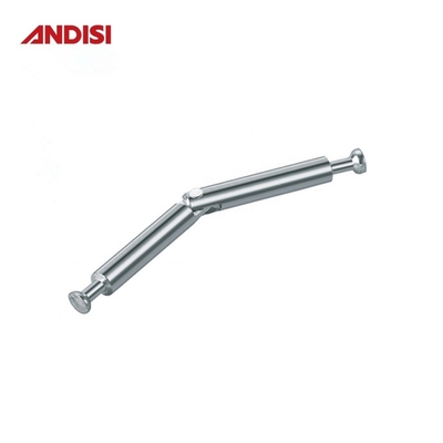 Muebles conector de unión de madera mini fijación doble extremo de ángulo plegable de metal de doblaje perno