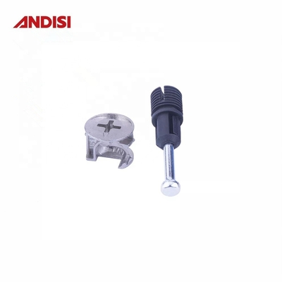Acero y plástico ensamblaje Dowel Cam Cerrojo Cerradura M8 Muebles Cam Cerrojos de conexión rápida