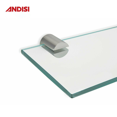 Soportador de estantería de vidrio soporte para muebles armario de aleación de zinc soporte de vidrio