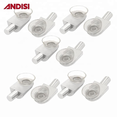 5 mm Pin Estante de madera Copo de succión de caucho Sostenedor de gabinete de muebles multifuncional