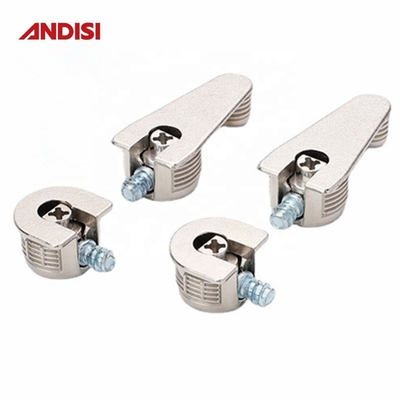 Conector de cerradura de cámara para gabinete de rosca de 20 mm Conector de conector de conector para muebles de aleación de zinc y acero