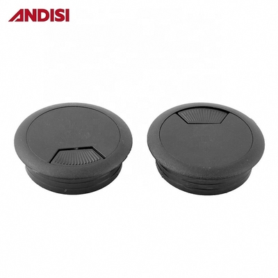 Muebles de oficina de plástico Cable de computadora salida de cable de escritorio cubierta de cable Grommet 13mm/18mm altura