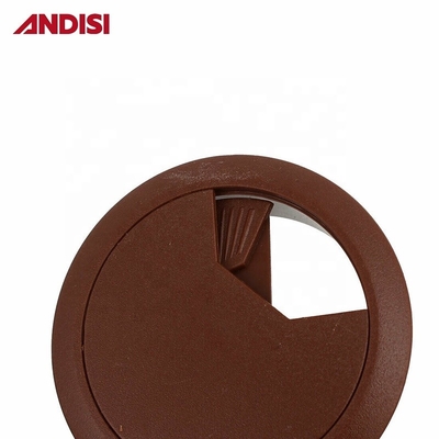 Muebles de oficina de plástico Cable de computadora salida de cable de escritorio cubierta de cable Grommet 13mm/18mm altura