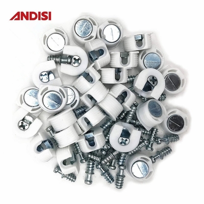 20 mm de diámetro de la cámara de conector de plástico blanco marrón para conexión de tablero y tablero