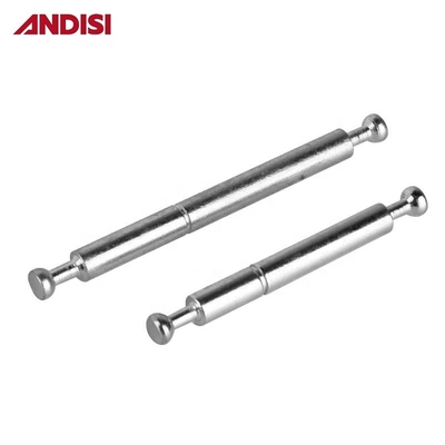 24 64MM/34 84MM Hardware de muebles Mini Fijación de doble extremo Cerrojo de conexión de rodilla de acero