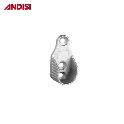 Apoyo de barra de armario de aleación de zinc soporte de tubo oval soporte para accesorios de armario