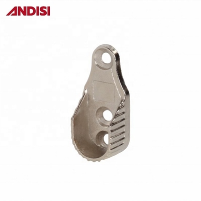 Apoyo de barra de armario de aleación de zinc soporte de tubo oval soporte para accesorios de armario