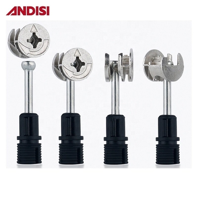 Muebles de acero y plástico de conexión de tornillos Mini Fix M8/10