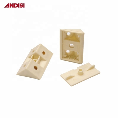 Inicio Oficina Muebles Armario Conector de soporte de plástico ABS en acabado blanco/negro/marrón