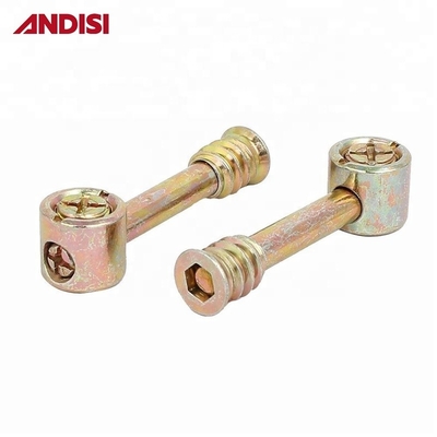 Accesorios de conexión fuertes para muebles modernos zincados 4 en 1 Mini Fix Cam y cerrojo