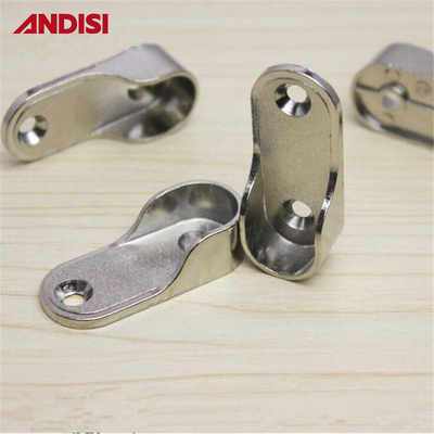 longitud 44mm Zinc de aleación de armario accesorios para 30x15mm tubo oval soporte de tubo oval