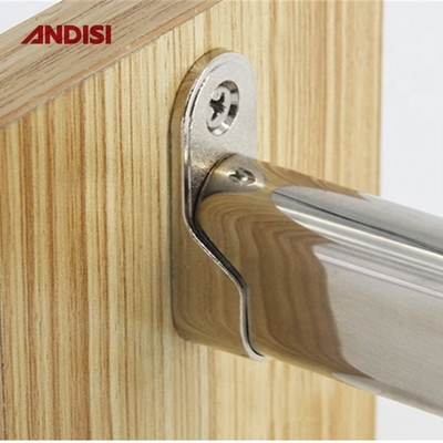 longitud 44mm Zinc de aleación de armario accesorios para 30x15mm tubo oval soporte de tubo oval