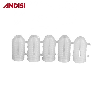 Muebles Mini Fijación de plástico transparente de expansión de manga de conexión de Nylon Nut para tornillo