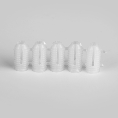 Muebles Mini Fijación de plástico transparente de expansión de manga de conexión de Nylon Nut para tornillo