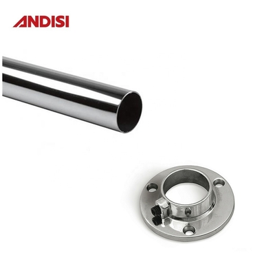 25mm 30mm 50mm Cuadro de armario cromado tubo de hierro armario colgante barandilla para ropa