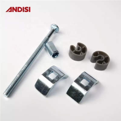 M6 Muebles gabinete de cocina conector de tornillos de encimera conjunta con superficie gris zincada