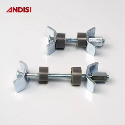 M6 Muebles gabinete de cocina conector de tornillos de encimera conjunta con superficie gris zincada