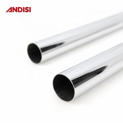 16-50 mm de acero cromado tubo de tela colgando rieles para el armario elegante de metal redondo del armario