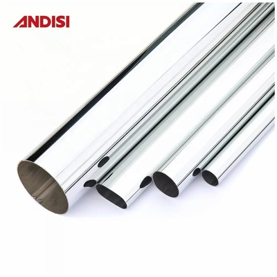 16-50 mm de acero cromado tubo de tela colgando rieles para el armario elegante de metal redondo del armario