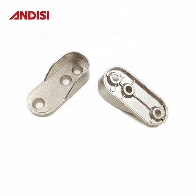 Mejorar su armario con 44 mm de aleación de zinc ropa de contenedor de rieles y soporte de tubo oval