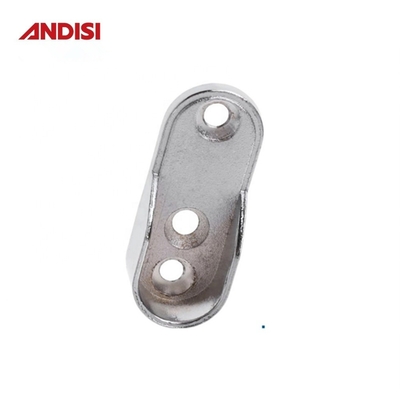 Mejorar su armario con 44 mm de aleación de zinc ropa de contenedor de rieles y soporte de tubo oval