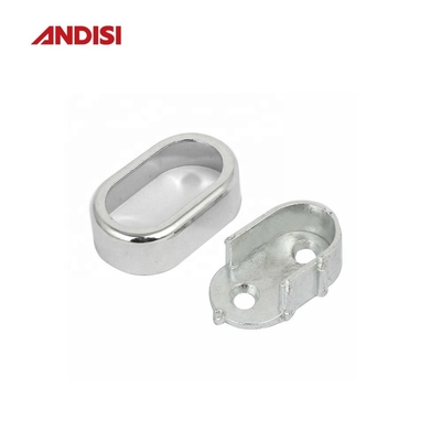 Soportador de tubos de apoyo de pines de espesor de aleación de zinc para ropa de 30x15mm