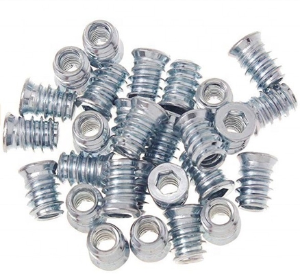 Embalaje de correo Y Hex Drive Fijación inserción roscada Muebles de madera tornillo inserción de tuerca