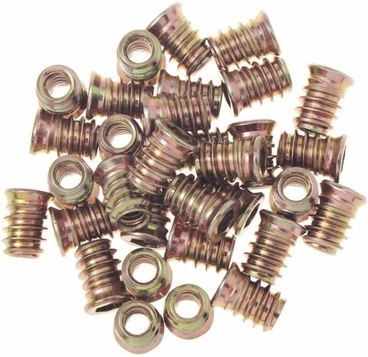 Embalaje de correo Y Hex Drive Fijación inserción roscada Muebles de madera tornillo inserción de tuerca