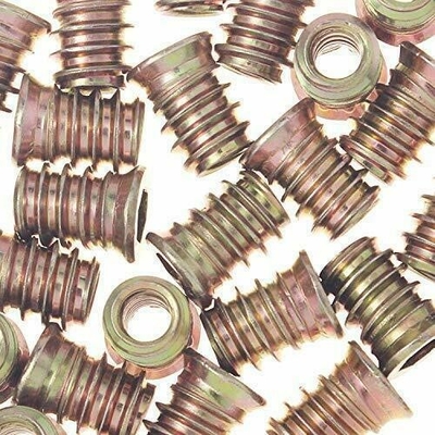 Embalaje de correo Y Hex Drive Fijación inserción roscada Muebles de madera tornillo inserción de tuerca