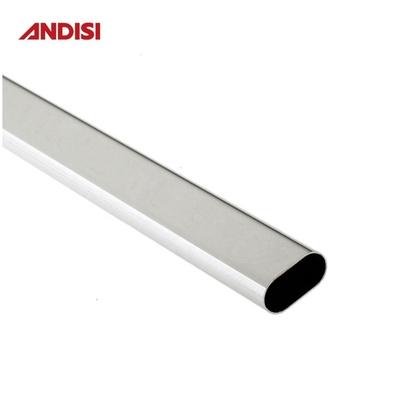 Muebles de dormitorio Tubo de aluminio Armario Tubo colgante Rail Oval Armario Rod Tubo plegado