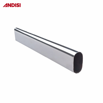 Muebles de dormitorio Tubo de aluminio Armario Tubo colgante Rail Oval Armario Rod Tubo plegado