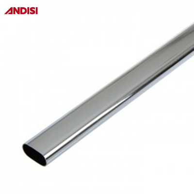 Muebles de dormitorio Tubo de aluminio Armario Tubo colgante Rail Oval Armario Rod Tubo plegado