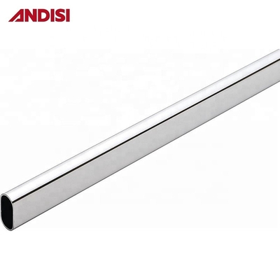 Muebles de dormitorio Tubo de aluminio Armario Tubo colgante Rail Oval Armario Rod Tubo plegado