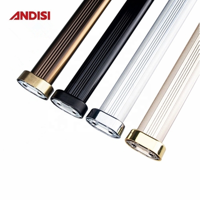 Soportador de tubos de apoyo de pines de espesor de aleación de zinc para ropa de 30x15mm