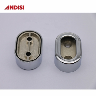 Soportador de tubos de apoyo de pines de espesor de aleación de zinc para ropa de 30x15mm