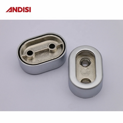 Soportador de tubos de apoyo de pines de espesor de aleación de zinc para ropa de 30x15mm