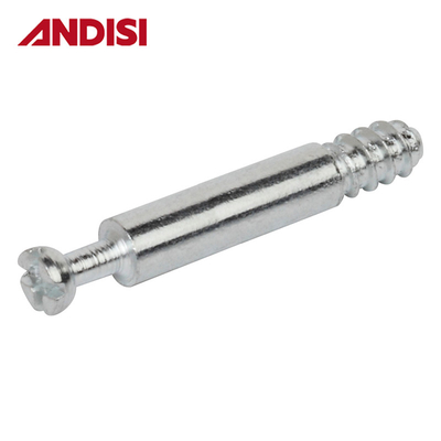 Muebles de conexión perno Mini tornillos de fijación Dowel 33/36/46mm Acero zincado M4 Hardware moderno
