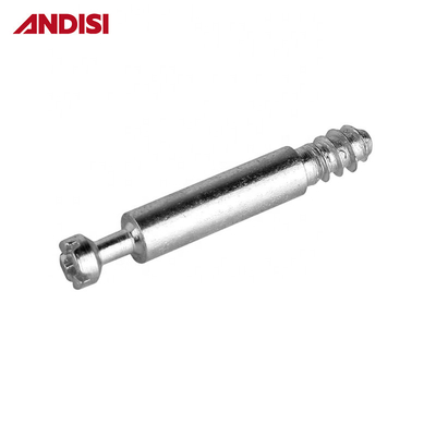 Muebles de conexión perno Mini tornillos de fijación Dowel 33/36/46mm Acero zincado M4 Hardware moderno